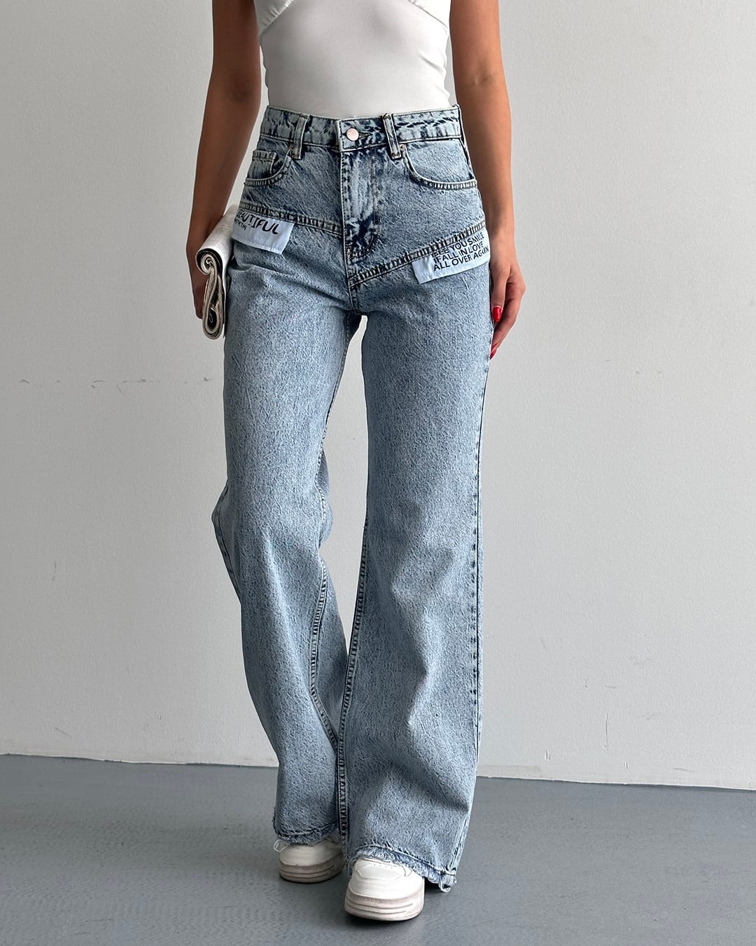 Slogan Patch Palazzo Jean