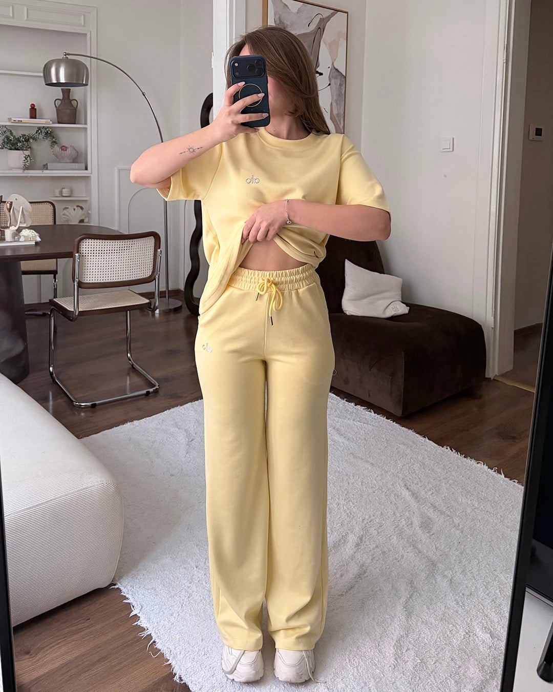 Soft Basic Sarı Eşofman Takımı