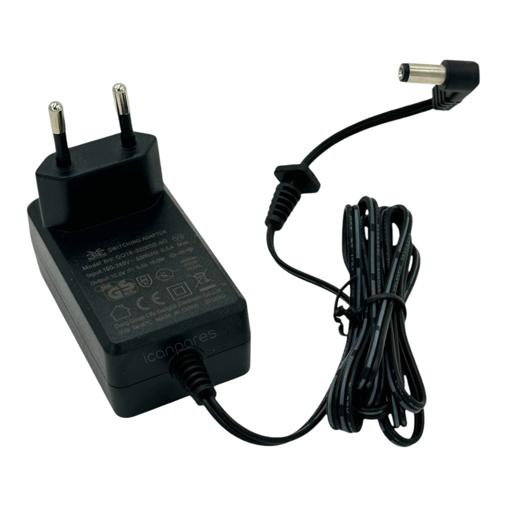 0.5A 16W Şarj Adaptörü - Arçelik, Beko, Grundig, Philips, Rowenta, Karaca, Homend, Tefal ve Diğer Uyumlu Modeller Süpürge Adaptörü