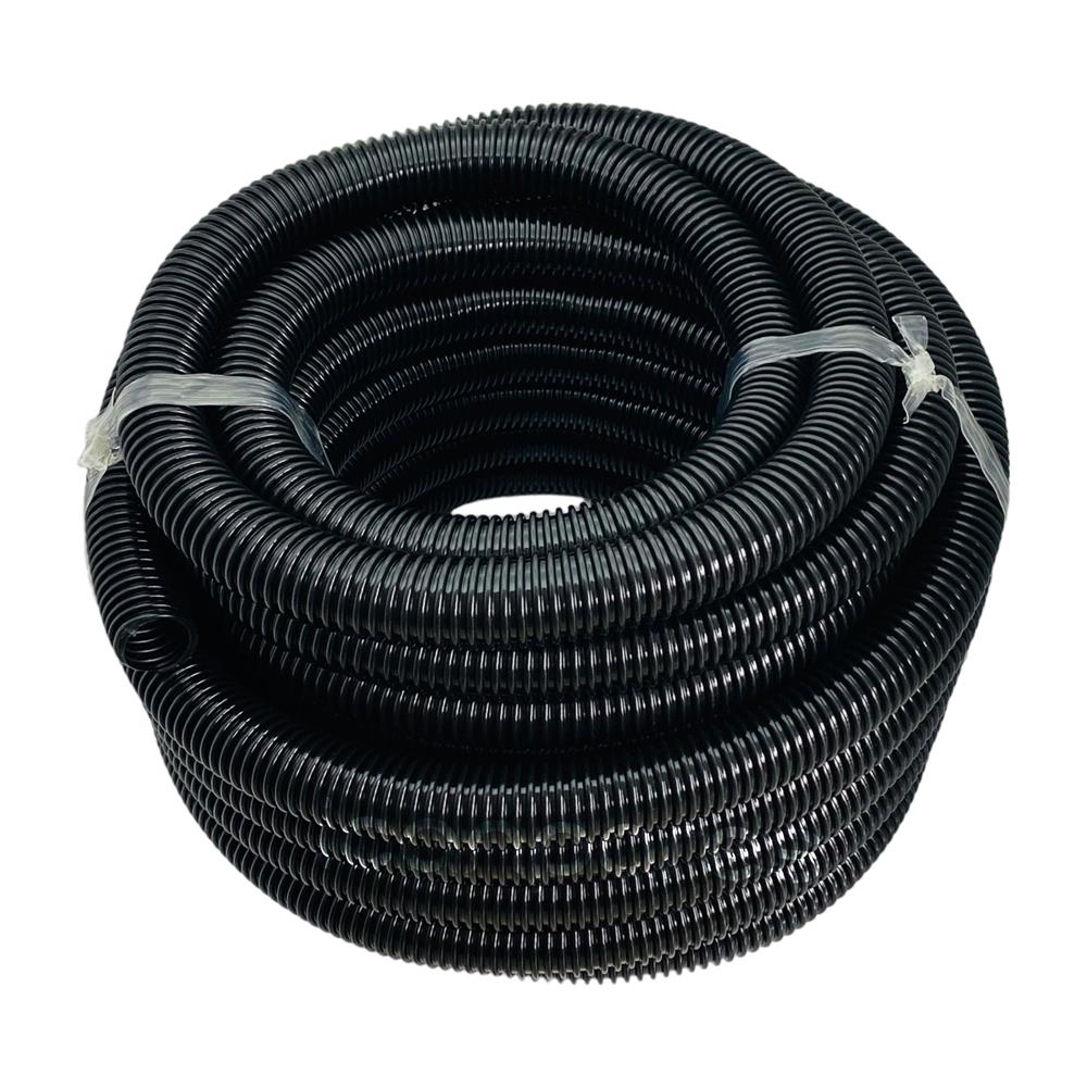 20 Metre İç Çap 35mm - Dış Çap 38.5mm Siyah Süpürge Hortumu | Ev, Ofis, Endüstriyel ve Ticari Kullanım