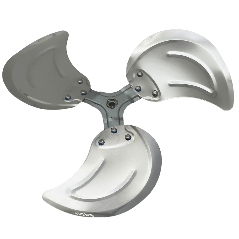 Çok Marka İle Uyumlu Mil Çapı 10mm/STF-2010 Metal Vantilatör Pervanesi