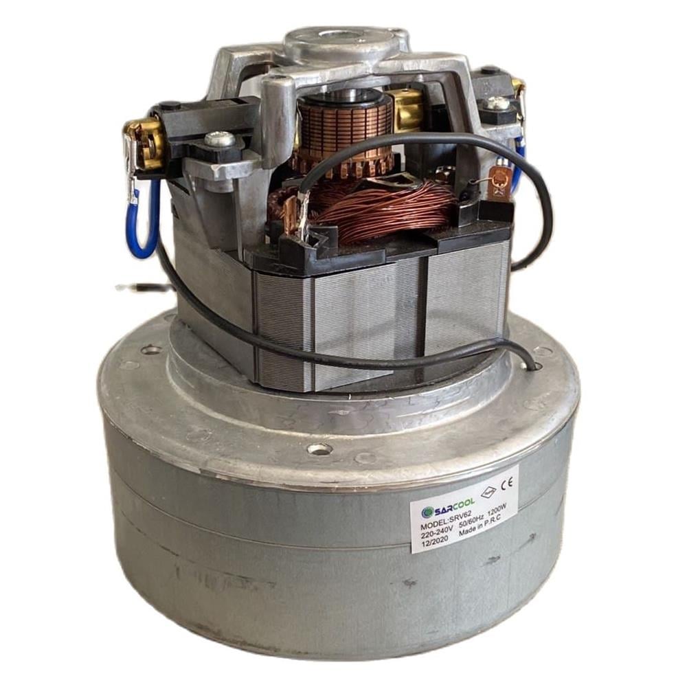 Elektrikli Süpürge Motoru SRV62 Metal Flanşlı 1200 W