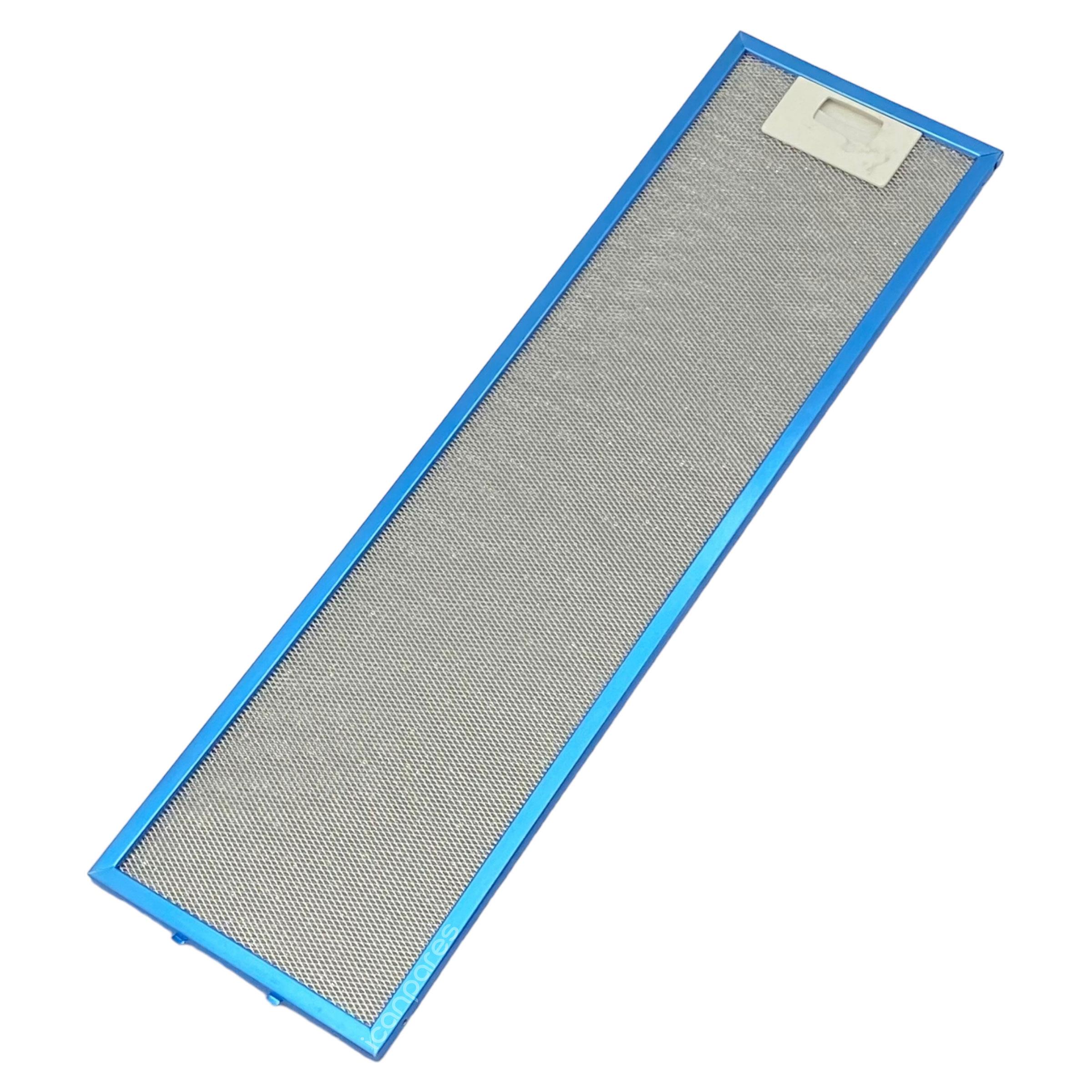 EN 16,0 cm BOY 56,0 cm - Arka Tırnak 4,5 cm Aspiratör Davlumbaz Metal Yağ Filtresi