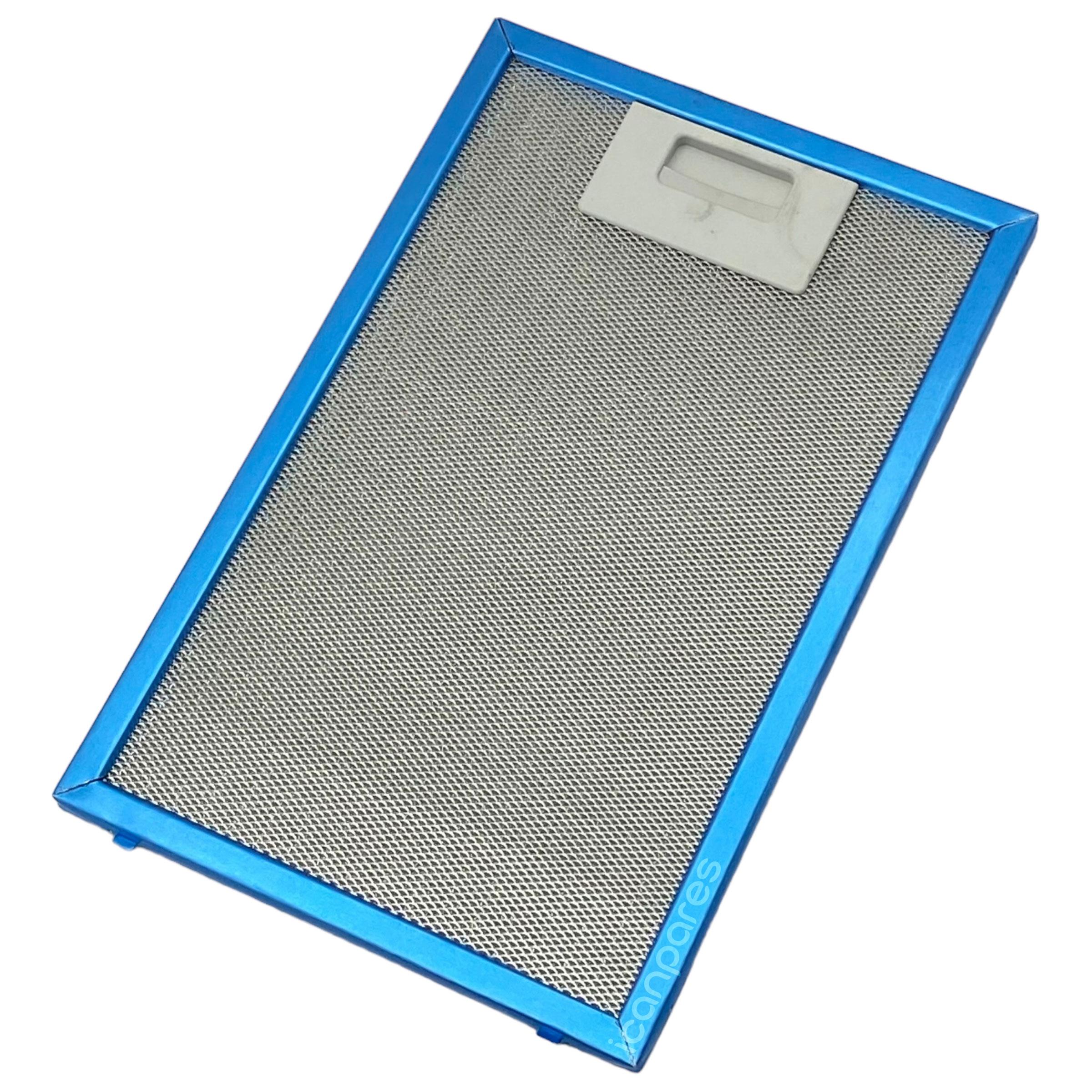 EN 19,5 cm BOY 30,0 cm - Arka Tırnak 13,5 cm Aspiratör Davlumbaz Metal Yağ Filtresi