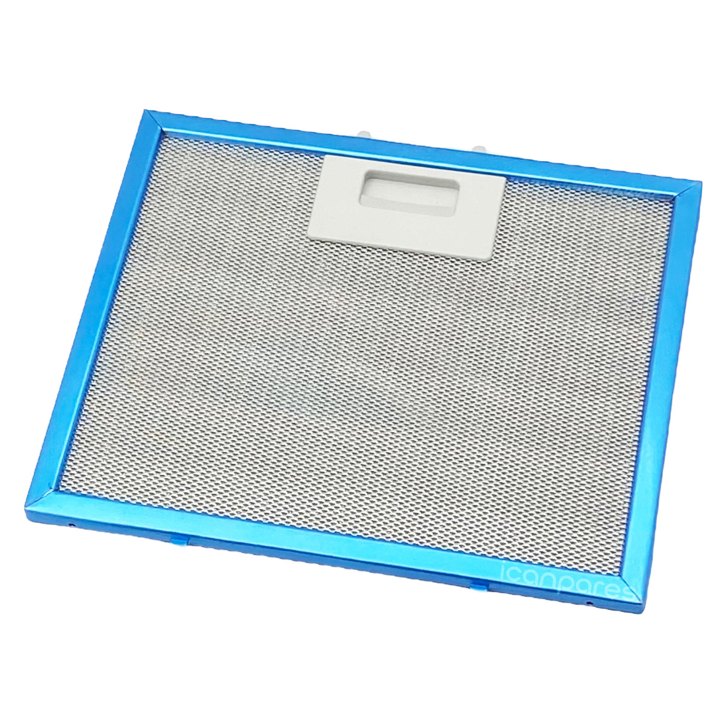 EN 25,0 cm BOY 20,5 cm - Arka Tırnak 11,5 cm Aspiratör Davlumbaz Metal Yağ Filtresi