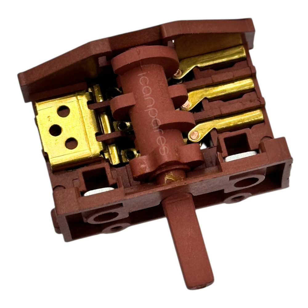Mini Fırın Uyumlu Fonksiyon Anahtarı Komütatör 5 Pozisyon AC3 2+3