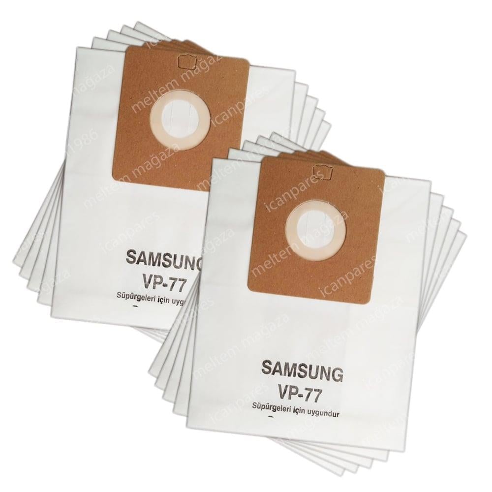 Samsung Uyumlu SC 41A9, SC 8280 Süpürge Kağıt Toz Torbası 10 Adet