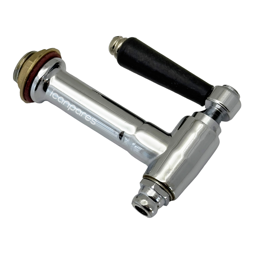 Semaver Musluk Göstergesiz, Dıştan Dişli, Contalı, Somunlu, Demir, Kazan ve Çaymatik Musluğu 11X8cm