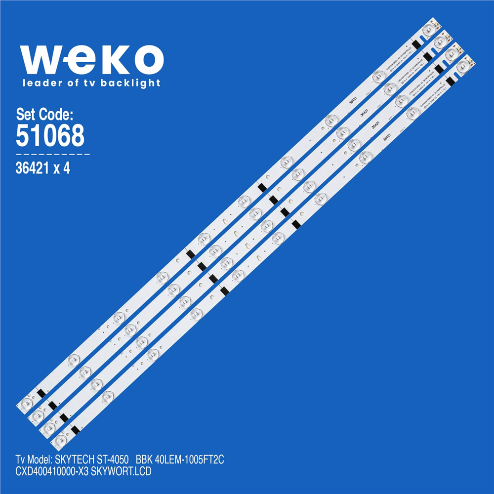Skytech Uyumlu ST-4050 TV LED Bar Seti (4 Adet)