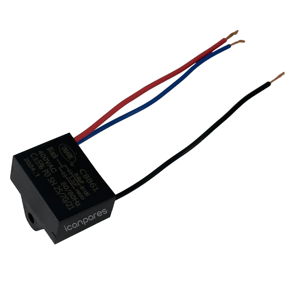 Vantilatörü Kondansatör 3 Kablolu (0.6µF ve 1.2µF kapasitans)