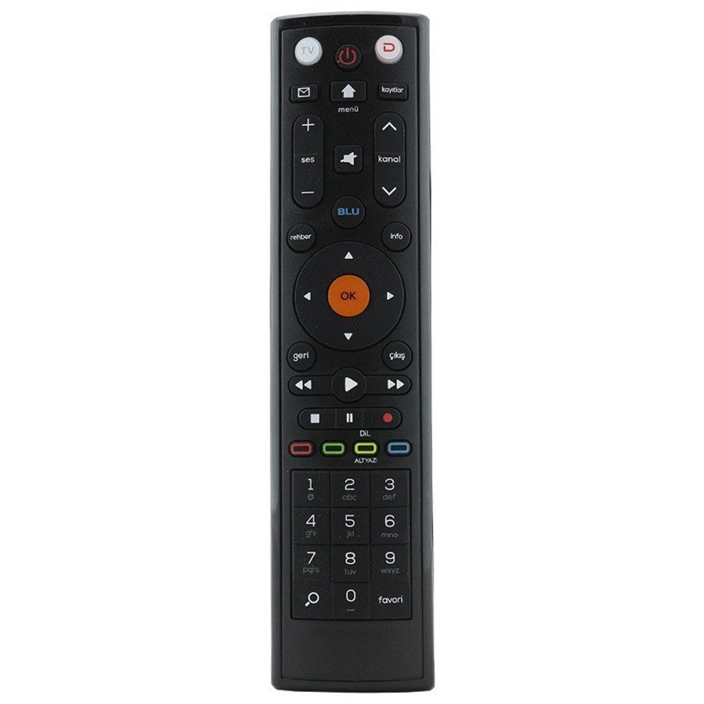 Dsmart Uyumlu 2017 HD Blue Uydu Alıcı Kumandası