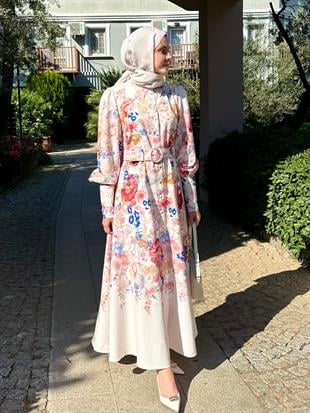 Floral Dress{NASİMA}{TUNİK}Floral DressELBİSE