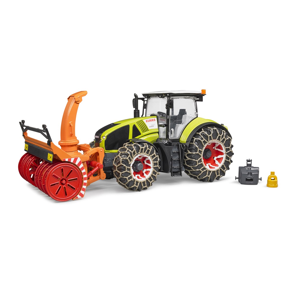 BRUDER Class Axıon 950 Traktör (Zincirli) & Kar Atma Aparatı-BR03017