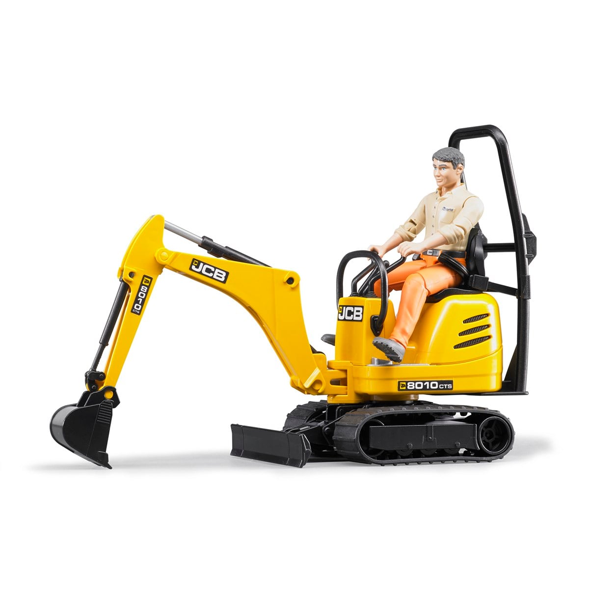 BRUDER Jcb Mikrobagger 8010 Cts & İnşaat İşçisi-BR62002