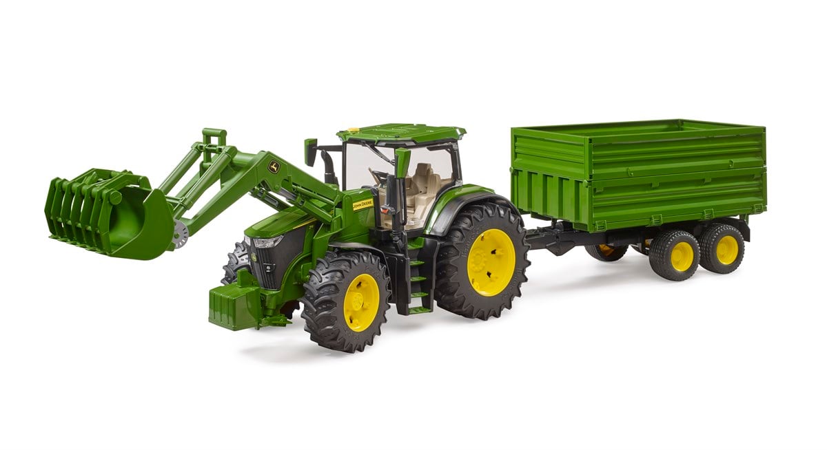 Bruder John Deere 7R 350 Kepçeli Traktör Ve Römork BR03155