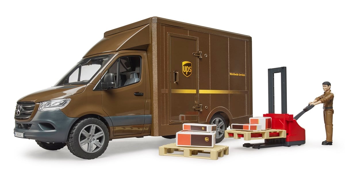 Bruder Mercedes Benz Sprinter Ups Kargo Aracı Transpalet BR02678