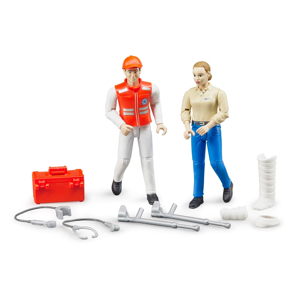 BRUDER Bworld Ambulans Ekibi Seti-BR62710