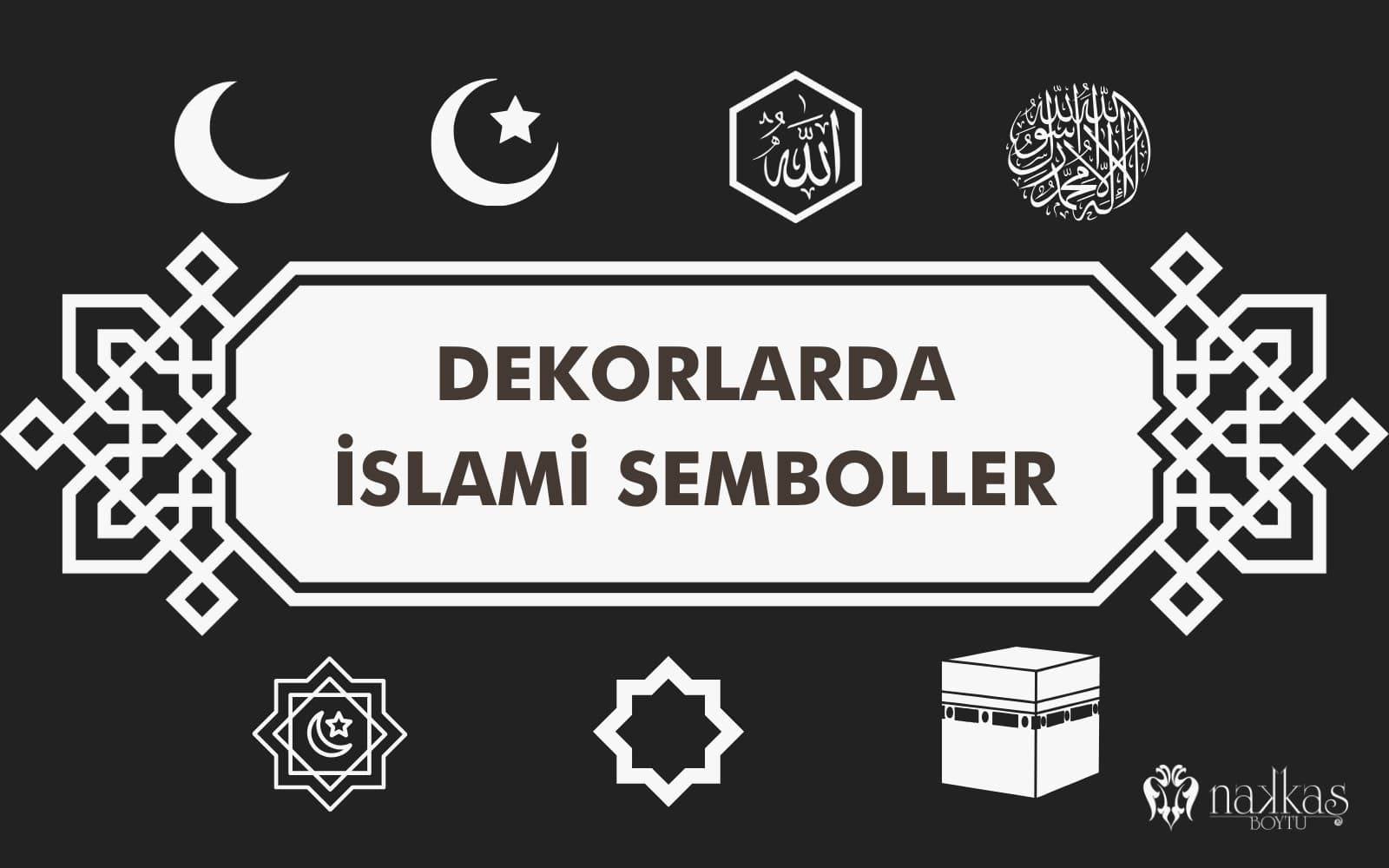 İslami semboller içeren dekoratif grafik tasarım