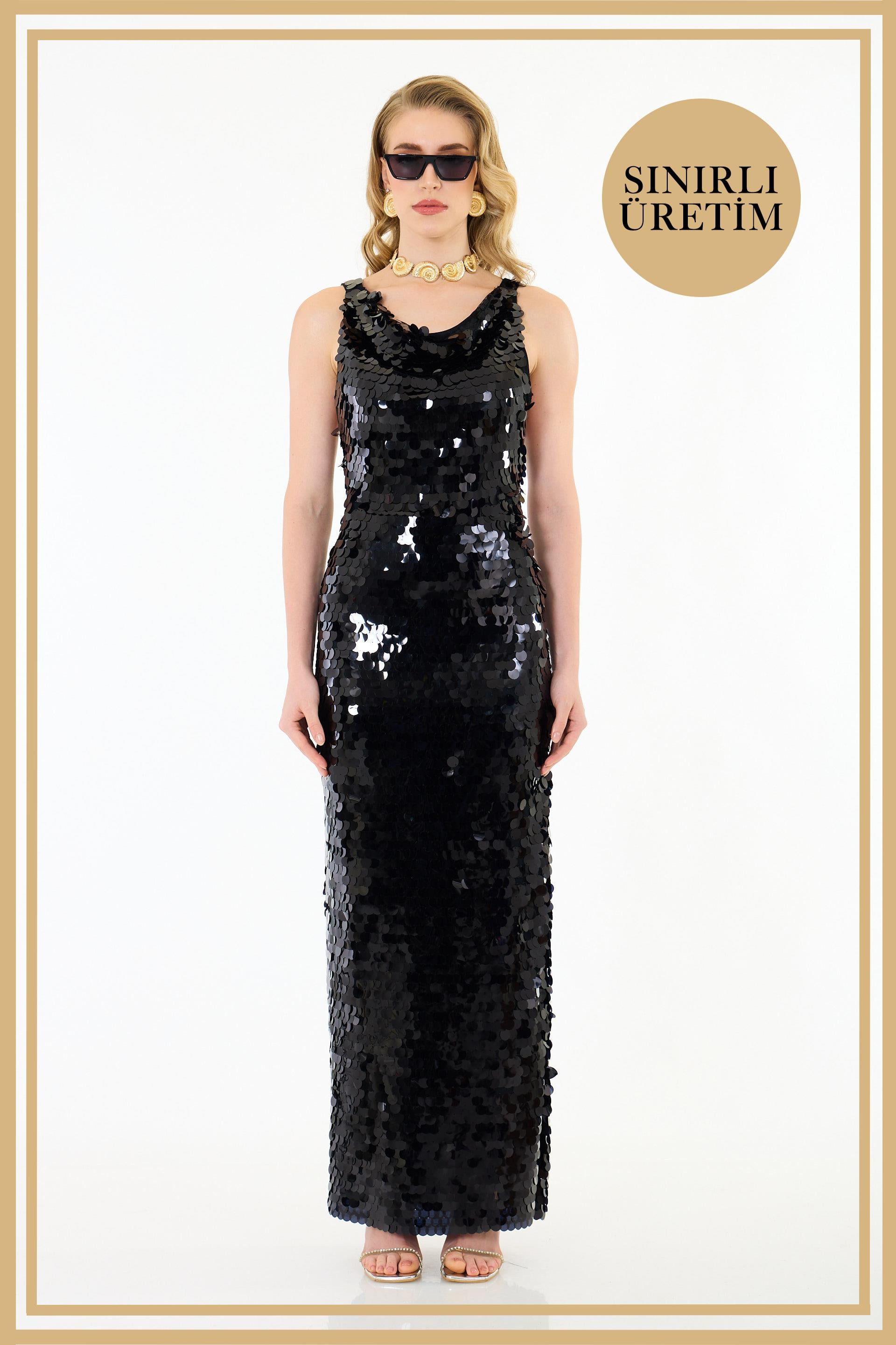 40025-27CARMENCarmen Limited Edition | ZARA Siyah Uzun Elbise