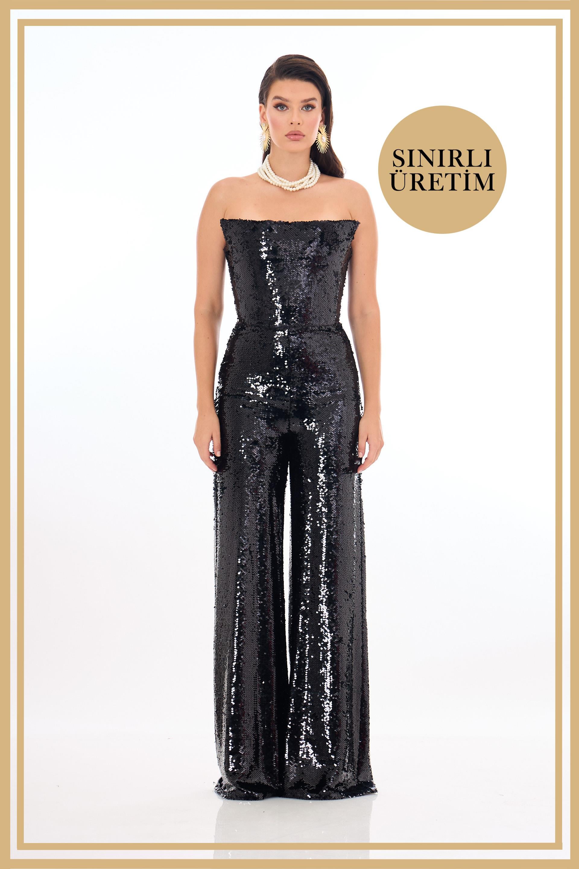 40036-27CARMENCarmen Limited Edition | AURORA Siyah Uzun Tulum