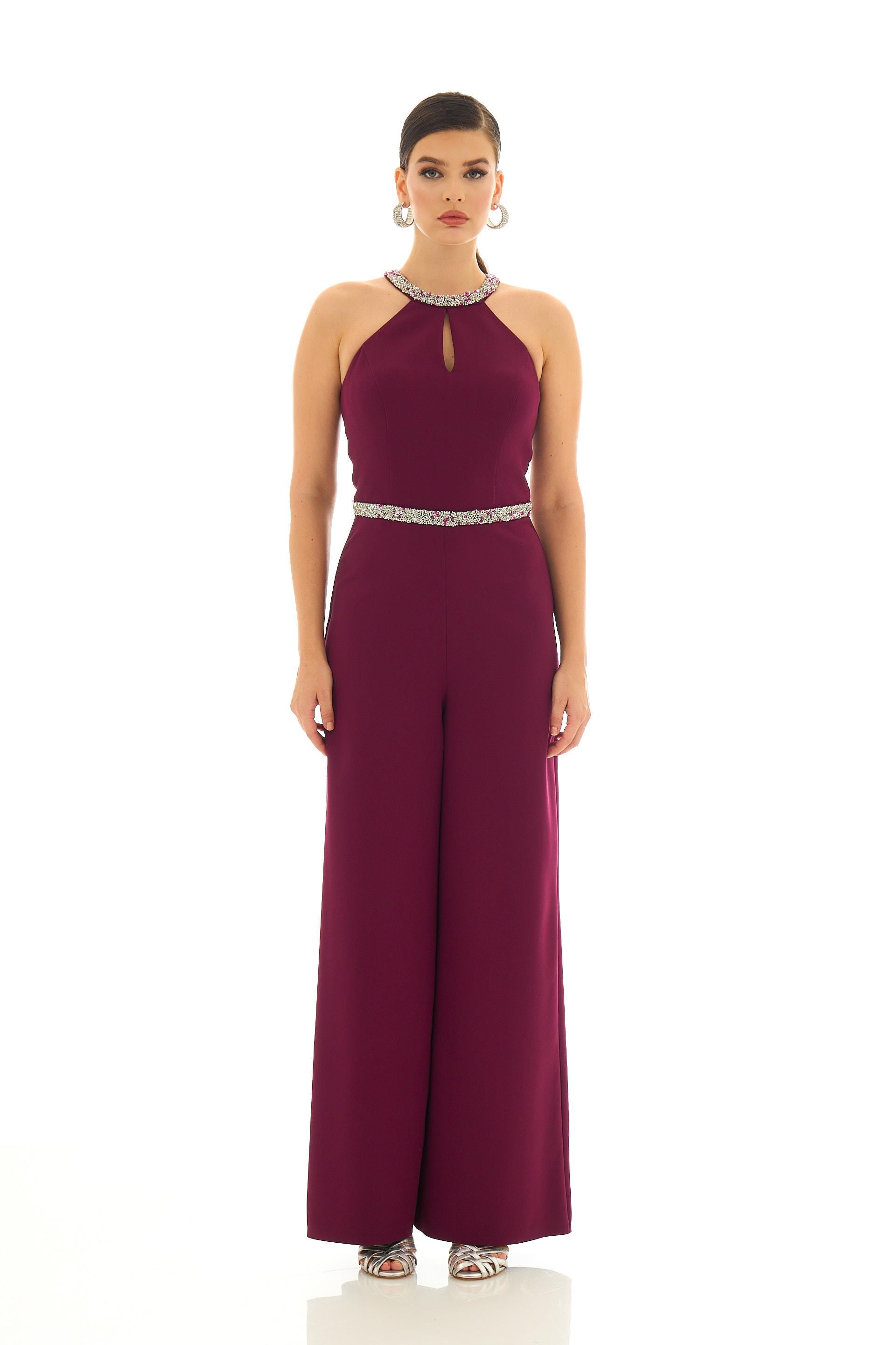 C26070-20CARMENCarmen Mürdüm Yakası Beli Taşlı Tulum
