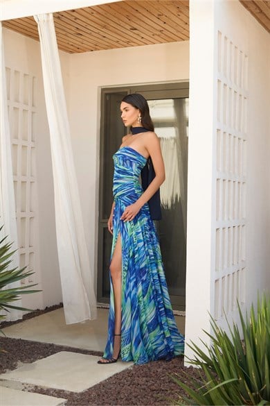 58593-25CARMENCarmen Saks Straplez Empirme Abiye Elbise