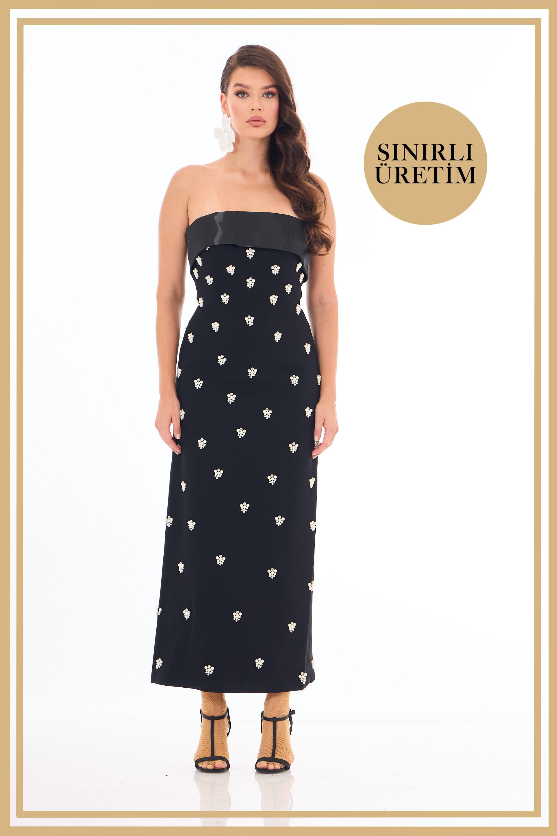 40008-27CARMENCarmen Limited Edition | ISABELLA Siyah Uzun Elbise