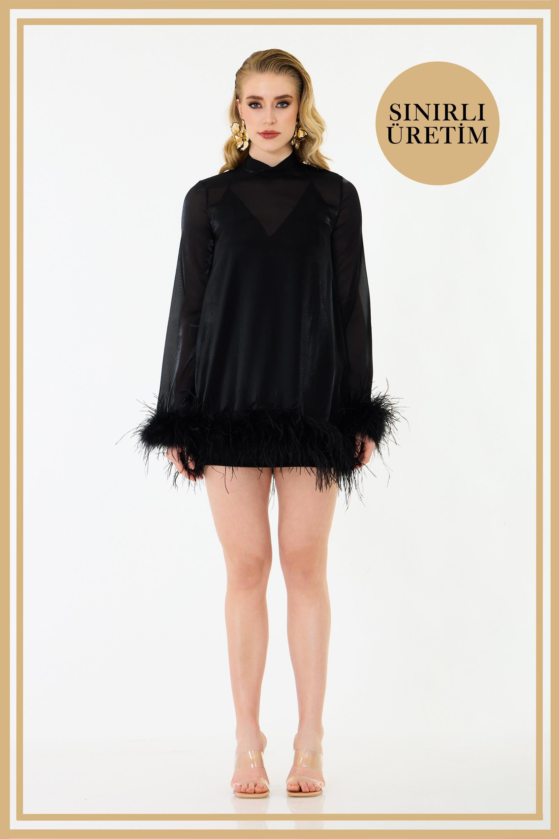 40015-27CARMENCarmen Limited Edition | BLAIR Siyah Mini Elbise