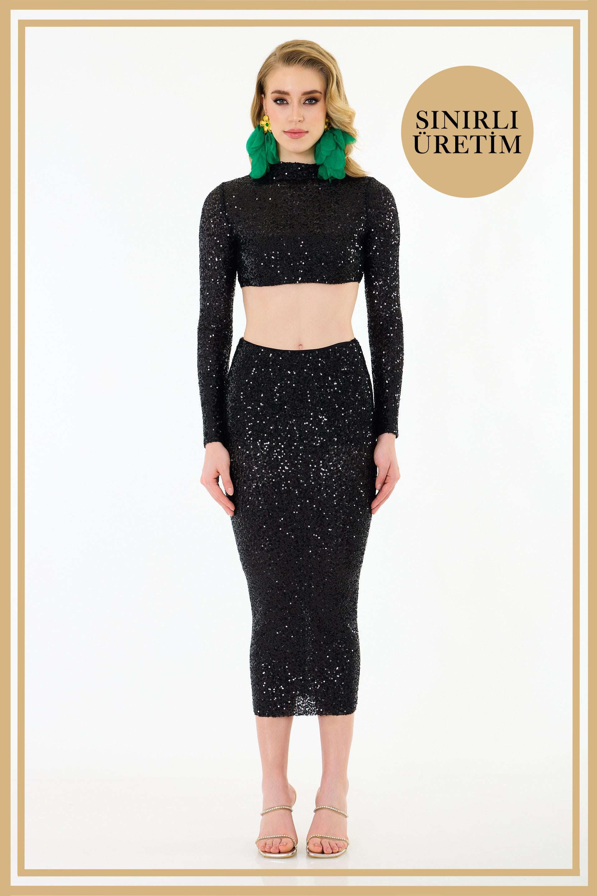 40033-27CARMENCarmen Limited Edition | KATE Siyah Midi Takım