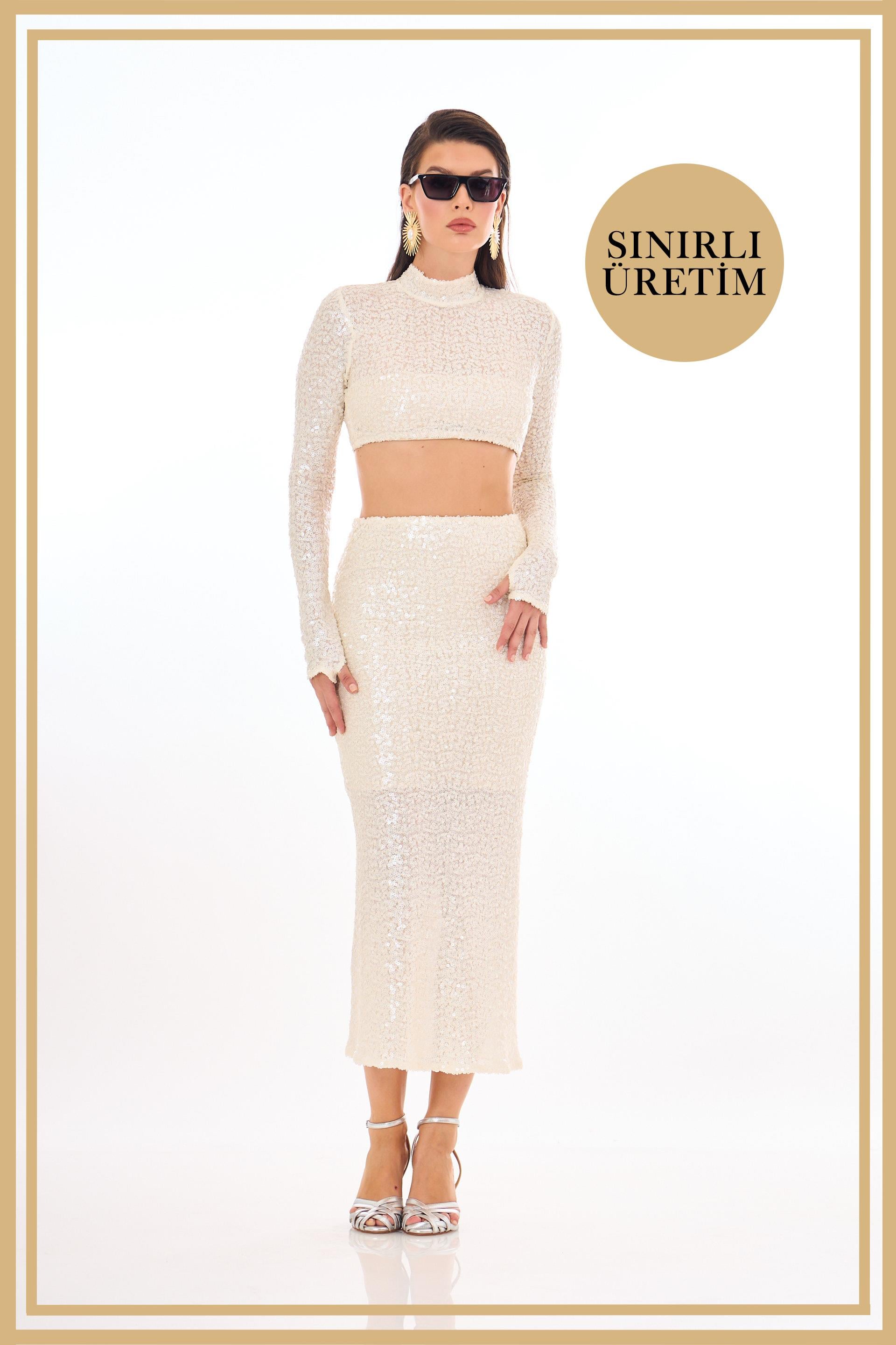 40033-6CARMENCarmen Limited Edition | KATE Beyaz Midi Takım