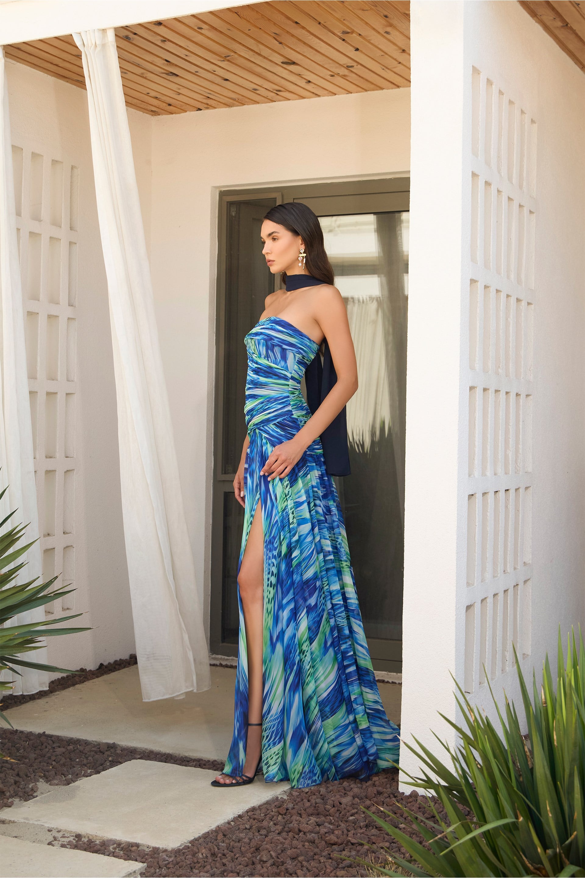 58593-25CARMENCarmen Saks Straplez Empirme Abiye Elbise