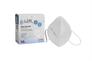LDR 3002 FFP2 NR Toz Maskesi - Beyaz (10'lu Paket)