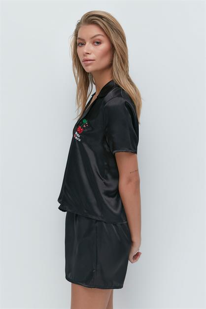 Satin Short Pyjama Set 033