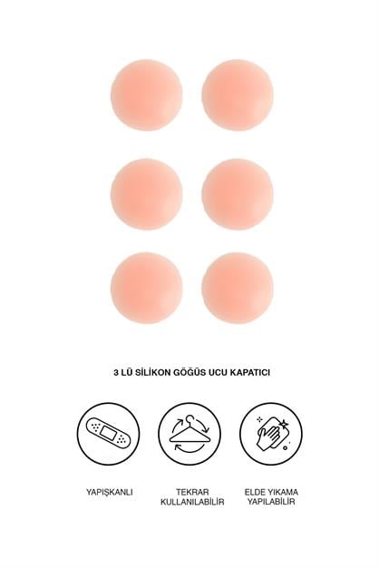 3-Piece Silicone Nipple Cover