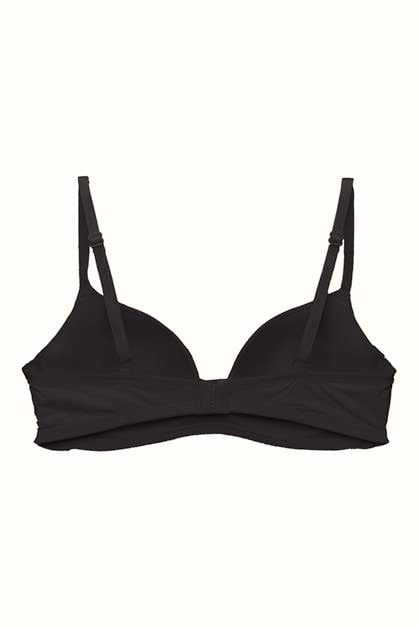 3lü Paket Dolgusuz Yumuşak Kaplı Örme Sütyen C31791 Siyah/Ten