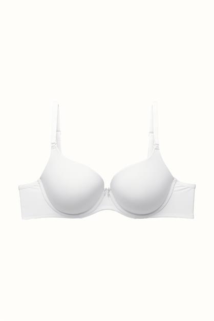 3lü Paket Dolgusuz Yumuşak Kaplı Örme Sütyen C37010 Siyah/Beyaz/Ten