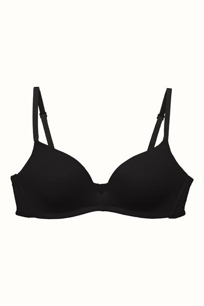3lü Paket Dolgusuz Yumuşak Kaplı Örme Sütyen C31791 Siyah/Beyaz/Ten
