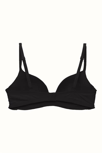 3lü Paket Dolgusuz Yumuşak Kaplı Örme Sütyen C31791 Siyah/Beyaz/Ten
