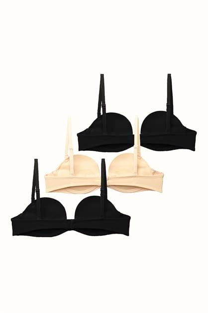 3-Pack Double Push-Up Strapless Bra C37040