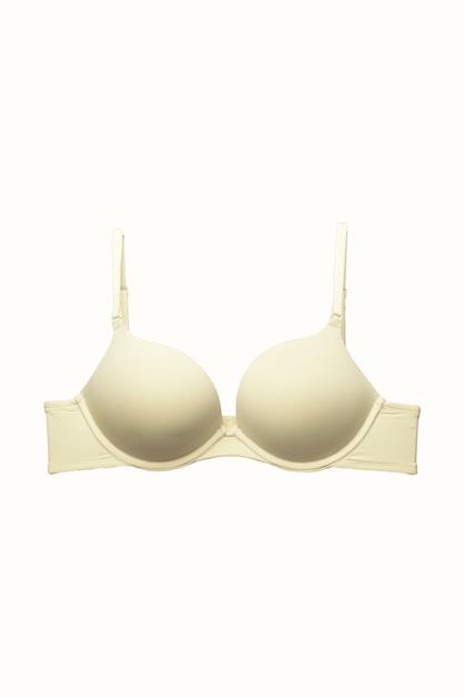 3lü Paket Double Push Up Yumuşak Kaplı Örme Sütyen C37030 Siyah/Ten