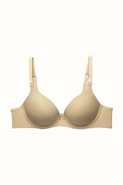 3lü Paket Push Up Yumuşak Kaplı Örme Sütyen C37015 Siyah/Ten