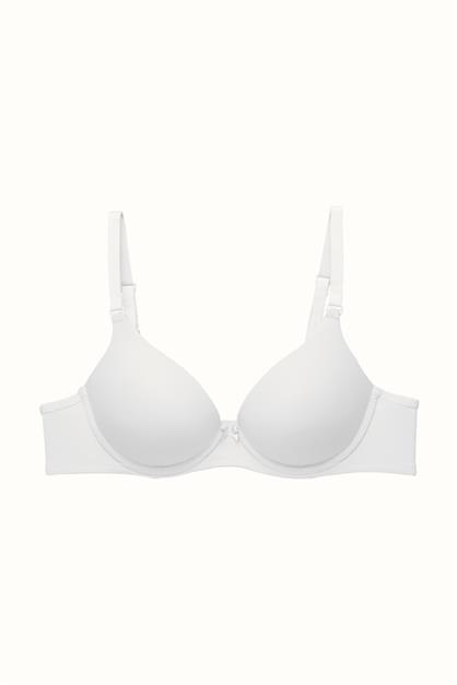 3lü Paket Push Up Yumuşak Kaplı Örme Sütyen C37015 Siyah/Beyaz/Ten