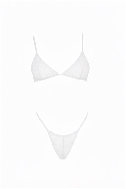 4lü Bralet Set Krem