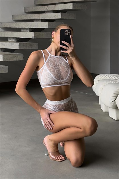 4lü Bralet Set Krem
