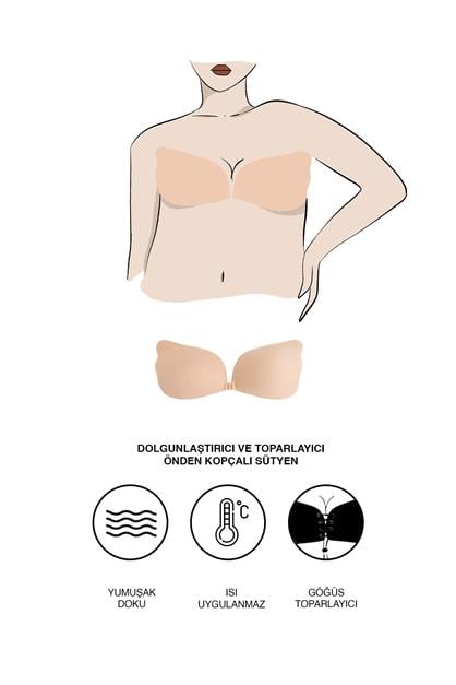 C&City Adhesive Stick Bra Strapless Push Up Bras 7231