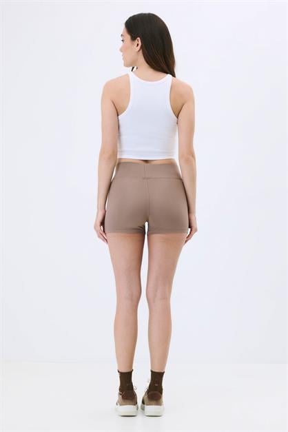 High-Waisted Sheer Mesh Detail Panties - Elegant Lace & Tulle Briefs - Style C19303