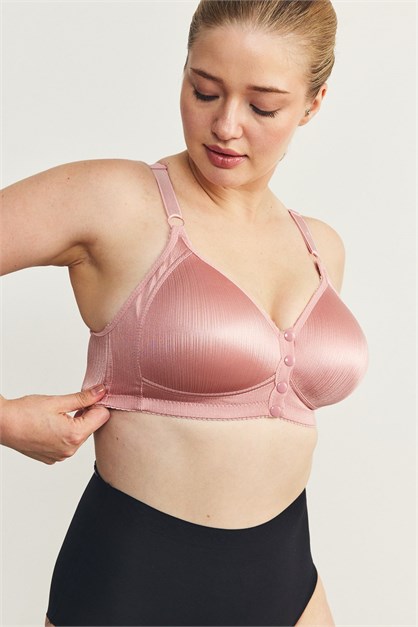 Balensiz Çıtçıtlı Toparlayıcı Sütyen CC898 Gül Kurusu