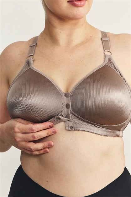 Balensiz Çıtçıtlı Toparlayıcı Sütyen CC898 Vizon