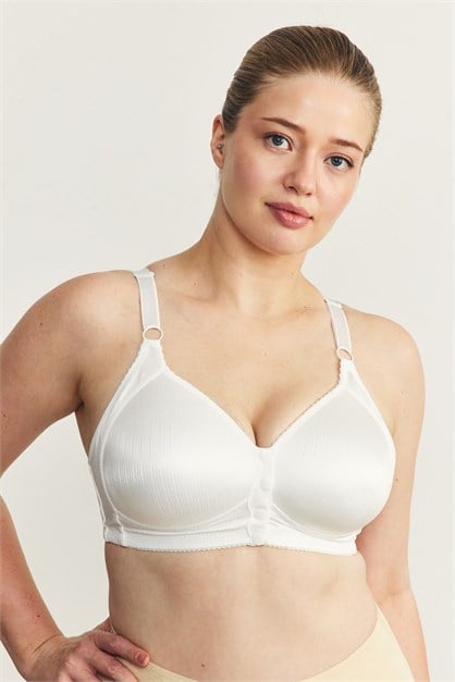 Balensiz Çıtçıtlı Toparlayıcı Sütyen CC898 Beyaz