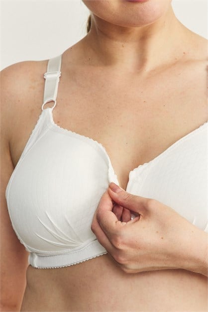 Balensiz Çıtçıtlı Toparlayıcı Sütyen CC869 Beyaz